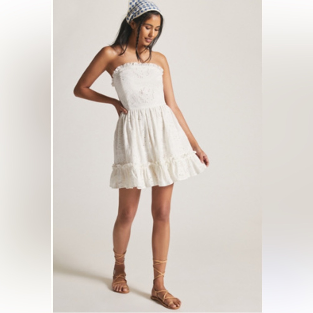 Forever that Girl Ruffle Tube Mini Dress